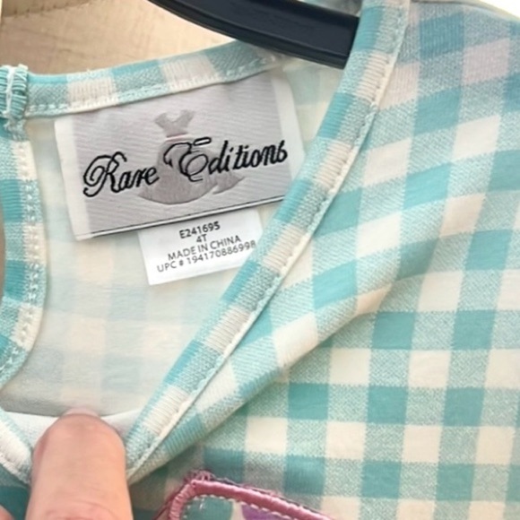 NWT,Rare Editions,2-Pc Set, Whimsical Bunny Design,Ruffled Top & Pants, Size 4T - Picture 4 of 6